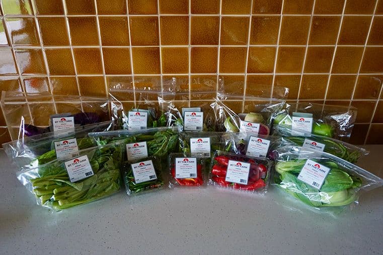 Selection of By the Farm veggies