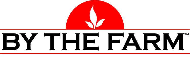 by the farm logo